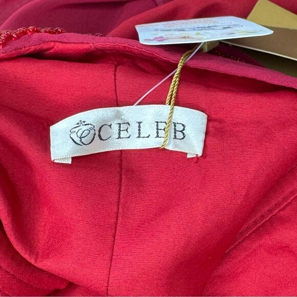 NWT Celeb Elegant Pink One-Shoulder Gown - Picture 14 of 16